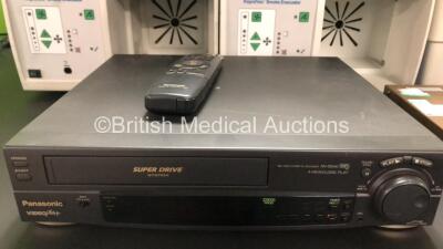 Mixed Lot Including 5 x RapidVac SE3695 Smoke Evacuators, 1 x Oxylitre Elite ESSO50 Mobile Suction Unit with Cup (Powers Up), 1 x Panasonic Video Plus VHS Player with Remote and 1 x For.A VP-380 Video Pointer (Missing Power Button - See Photos) *W* - 5
