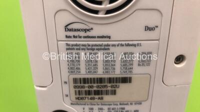 4 x Datascope Duo Patient Monitors on Stands (All Power Up) *GL* - 6