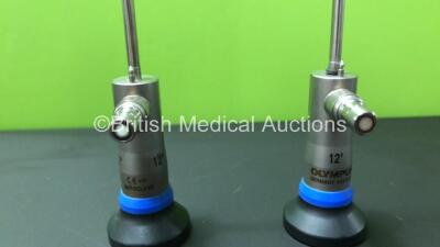 2 x Olympus A22001A 12 Degree Autoclavable Cystoscope (1 x Cloudy View and 1 x Damaged/Cloudy View) *205573 / 205571* - 3