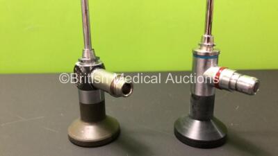 Job Lot Including 1 x Karl Storz 7200A Hopkins 0 Degree Arthroscope (Slightly Cloudy View) and 1 x Wolf 8475.42 Panoview 4mm 25 Degree Arthroscope (Damaged/Cloudy View) *Both SN N/A* - 2