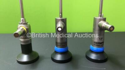 Job Lot Including 2 x Olympus A22001A 12 Degree Autoclavable 4mm Cystoscope (1 x Extremely Cloudy View and 1 x No View) and 1 x Karl Storz 27005 CA Hopkins II E-Class Autoclavable 4mm Cystoscope (Very Cloudy View) *204362 / 204325 / 1088903) - 3