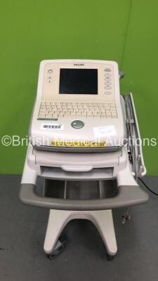 Philips PageWriter Trim III ECG Machine on Stand with 10 Lead ECG Leads (Powers Up) *GH*