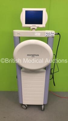 2 x Olympus Stack Trolleys Including 2 x Pentax LED High -Bright Monitors, Olympus OES PSD-20 Electrosurgical Unit, Sony UP-21MD Colour Video Printer, Olympus Evis Lucera CV-260SL Digital Processor, Olympus MAJ-1154 Pigtail Connector, Olympus Evis Lucera - 11