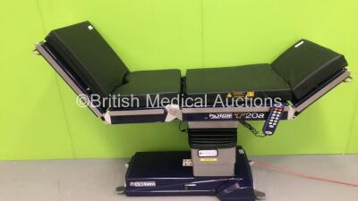 Eschmann T20-a Electric Operating Table Ref T202212101-T20A with Cushions and Controller (Powers Up - Damage to Unit - See Pictures) *S/N T2AB-5B-2420*
