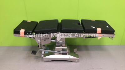 Eschmann MR Manual Operating Table with Cushions (Hydraulics Tested Working - Rips to Cushions - See Pictures) *S/N MR269*