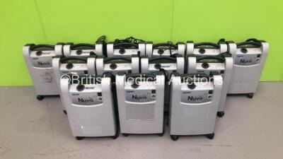 Cage of 13 x Nidek Mark 5 Nuvo Lite 3 Oxygen Concentrators **STOCK PHOTO USED**