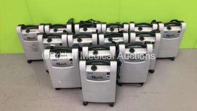 Cage of 14 x Nidek Mark 5 Nuvo Lite 3 Oxygen Concentrators
