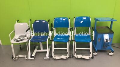 4 x Wheelchair Weighing Scales and 1 x Valleylab Trolley *S/N ST010B807*