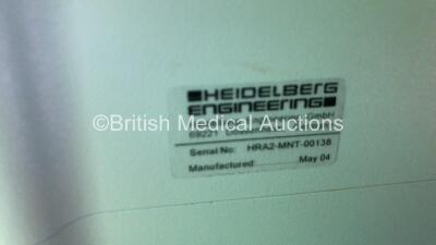Heidelberg Retina Angiograph 2 System on Table (HDD Removed) *HRA2-MNT-00138* - 5