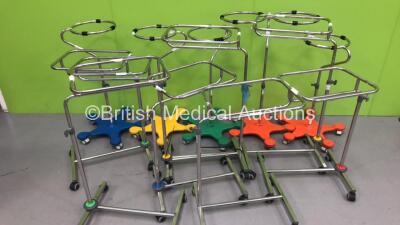 12 x Bristol Maid Stainless Steel Instrument Tray Stands