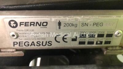 2 x Ferno Pegasus Hydraulic Ambulance Stretchers * Missing Mattresses * (Hydraulics Tested Working-1 x Missing 3 x Wheels-See Photos) - 4