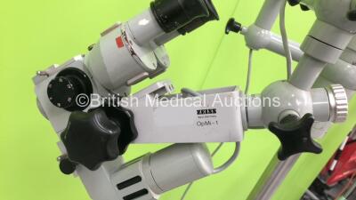 Zeiss OPMi-1 Surgical Microscope with f=200 Lense, Binoculars with 2 x 12,5 Eyepieces (Powers Up with Good Bulb) - 2