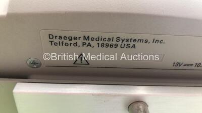 Drager Docking Station on Stand with Drager ECG Lead and Power Supply Unit - 4