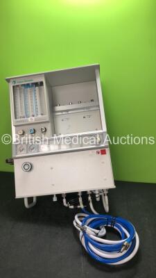 Datex Ohmeda Aestiva / 5 Wall Mounted Induction Anaesthesia Machine with 4 x Hoses