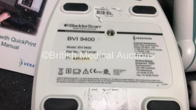 2 x Verathon BVI 9400 Bladder Scanners with 2 x Transducer / Probes,1 x User Manual,2 x Batteries and 1 x Battery Charger in Carry Bags (Both Power Up with Damage-See Photos) *SN B4003905, B4003897* - 5