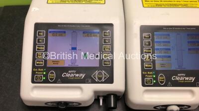 3 x B & D Electromedical Nippy Clearway Cough Assist Ventilator Units (2 Power Up, 1 No Power with Damage-See Photos) *SN 201318535, 201111740, 201316551* - 2