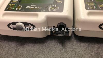 3 x B & D Electromedical Nippy Clearway Cough Assist Ventilator Units (2 Power Up, 1 No Power with Damage-See Photos) *SN 201318535, 201111740, 201316551* - 3