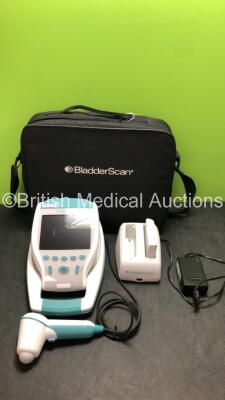 Verathon BVI 9400 Portable Bladder Scanner with 1 x AC Power Supply,1 x Transducer / Probe, 1 x Battery Charger and 2 x Batteries in Carry Bag (Powers Up) *SN B4300180, W043862*