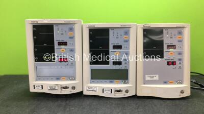 Job Lot Including 2 x Mindray Accutorr Plus Vital Signs Monitors Including SpO2 and NIBP Options, 1 x Datascope Accutorr Plus Vital Signs Monitor Including NIBP Options (All Power Up) *GH*