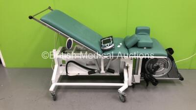 Ergo_Bike Premium B on easy stress premium Echocardiograph Table with Controller (Powers Up)