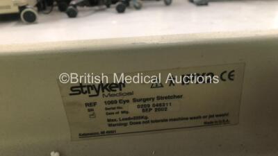 Stryker 1069 Eye Surgery Table with Mattress (Hydraulics Tested Working) - 4