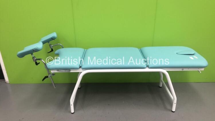 Unknown Make of Gyne Couch with Stirrups