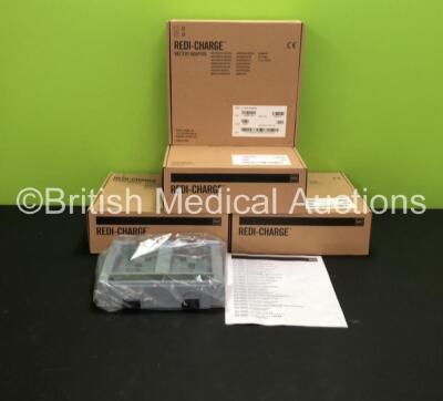 4 x Medtronic Physio Control Redi-Charge Lifepak 15 Battery Adapters (Unused in Box)