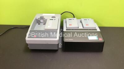 Job Lot Including 1 x Medtronic Physio Control Lifepak 15 2 Bay Battery Charger and 1 x Medtronic Physio Control Redi-Charge 2 Bay Battery Charger with Medtronic Lifepak 15 Battery Adapter Module and 3 x Batteries (Both Power Up) *LP15M02345 / 012712*