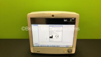 GE B650 Touch Screen Patient Monitor *Mfd 01-2014* (Powers Up, Slight Damage to Casing, See Photos)