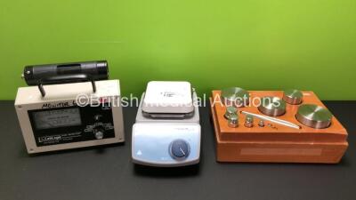 Mixed Lot Including 1 x VWR VS-C4-2 Magnetic Stirrer, 1 x LabLogic Rad-Monitor and 1 x Set of Calibration Weights