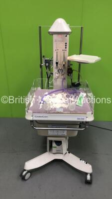 Fisher and Paykel Neopuff Infant Resuscitaire with Mattress and Bird Low Flow Air/02 Blender (Powers Up) *S/N 050224000261*
