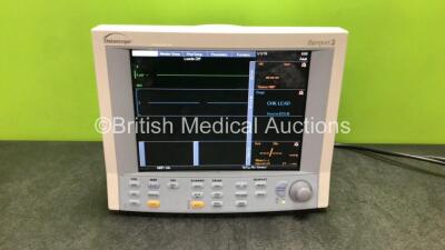Datascope Passport 2 Patient Monitor Including ECG, SpO2, IBP1, IBP and T1 Options (Powers Up) *SN TM07948K3*