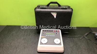 Fluke Biomedical QED 6 Defibrillator Analyzer Software Version 2.11 in Transport Case (Powers Up when Tested with Stock Power Supply-Power Supply Not Included) *SN 209709*