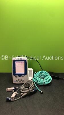 Welch Allyn Spot Vital Signs LXi Patient Monitor with 1 x AC Power Supply, 2 x SpO2 Finger Sensors and 3 x Hoses (Powers Up)