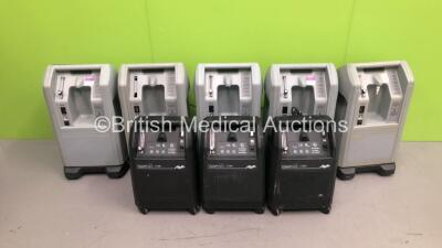 Mixed Cage of 8 x Oxygen Concentrators Including 5 x AirSep NewLife and 3 x VisionAire 3 (Cage Not Included)