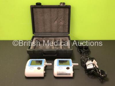 2 x KCI Activac Negative Pressure Therapy Systems with 1 x Power Supply and 1 x Case (Both Power Up)