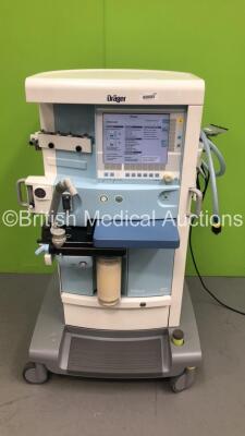 Drager Primus Infinity Empowered Anaesthesia Machine Software Version - 4.30.00 Operating Hours - Ventilator 10862 - Mixer 60592 with Hoses (Powers Up - Top Cover of Machine is Loose / Not Secured) *S/N ASCA0382*