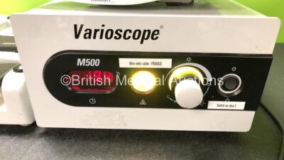 Mixed Lot Including 1 x Varioscope M500 Magnification System with Footswitch (Powers Up) 1 x Masimo Radical 7 Signal Extraction Pulse CO Oximeter (No Power) 2 x LiDCO CNAP Modules, 1 x LiDCO BP Module, 2 x LiDCO CNAP Cuff Controllers and 7 x GE Critikon L - 2