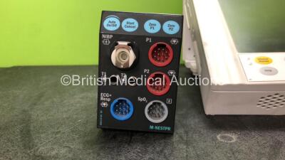 Datex Ohmeda S/5 Patient Monitor with 1 x Datex Ohmeda M-BIS Module (Damaged-See Photo) 1 x Datex Ohmeda M-NESTPR Module Including ECG, SpO2, T1, T1, P1, P2 and NIBP Options *Spares and Repairs* - 2