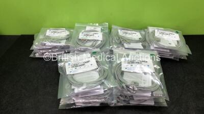 30 x GE Ref 2106389-004 5 Lead ECG Leadwire Sets *All Unused*