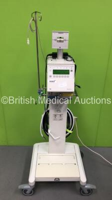 Drager Babylog 8000 Plus Ventilator Ref 8409200-45 on Stand Version 5.01 - Operation Hours 47967 with Hoses (Powers Up) *S/N ARXK-0047* **Mfd 2006**