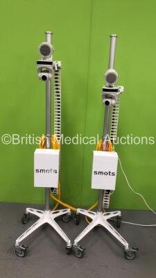 2 x Smots Healthcare Simulation CCTV Units on Stands (Both Power Up)