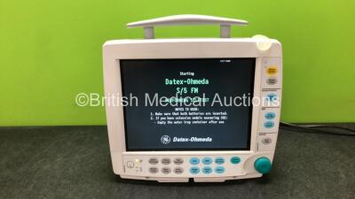 Datex Ohmeda S/5 FM Patient Monitor (Powers Up) *SN 6572173*