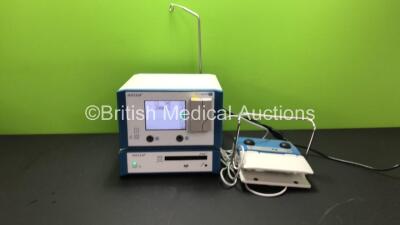 Job Lot Including 1 x Aesculap Microspeed Uni Type GD670 Surgical Drive Console, 1 x Aesculap Eddy DVD Ref PV820 Image Management System (Both Power Up) and 1 x Aesculap Footswitch