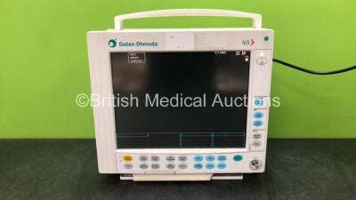 Datex Ohmeda S5 Patient Monitor (Powers Up with Damage and Missing Dial-See Photos)