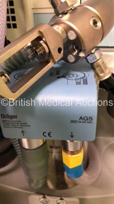 Drager Primus Infinity Empowered Anaesthesia Machine Software Version - 4.53.03 Operating Hours - Ventilator 240 h - Mixer 829 h with Hoses (Powers Up) *S/N ASEH-0129* - 6