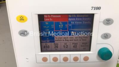 Datex-Ohmeda Aespire Anaesthesia Machine with Datex-Ohmeda 7100 Ventilator Software Version 2.0 with Bellows and Hoses (Powers Up) *S/N AMXP00485* - 3