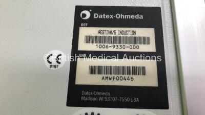 2 x Datex Ohmeda Aestiva / 5 Wall Mounted Induction Anaesthesia Machines with Hoses *AMWF00447 / AMWF00446* - 5