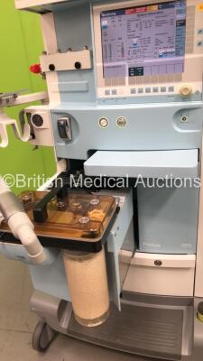 Drager Primus Infinity Empowered Anaesthesia Machine Software Version - 4.30.00 Operating Hours - Ventilator 7063 h - Mixer 10523 h with Hoses (Powers Up) *S/N ASCJ-0074* - 4