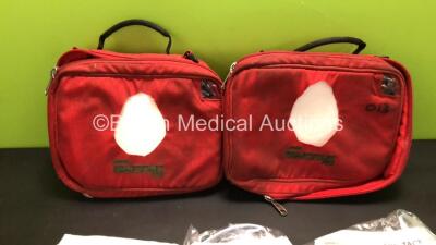 2 x Laerdal Heartstart FR2+ Defibrillators with 3 x Batteries (Install Dates - 09/2025, 08/2019 and 02/2020* 4 x Skintact DF27NC Electrodes (Expiry Dates - 2024, 2020, 2021 and 2023) and 2 x Skintact ECG Electrodes (Expiry Date - 2021) in Cases (Both Powe - 5